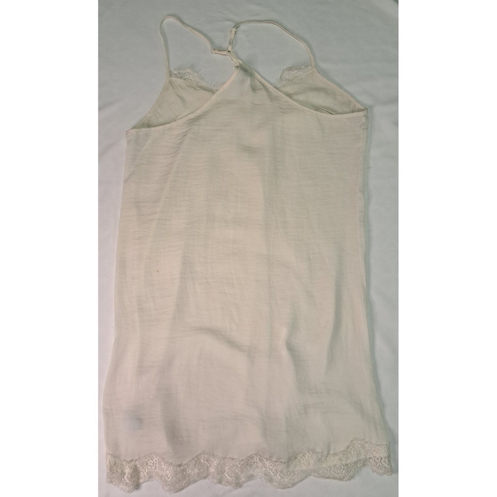 Aerie M Ivory Slip Dress Lace Trim FLAW Coachella Festival Boho Fairy Angelcore - Picture 8 of 8